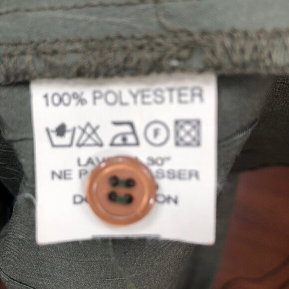 Solola from Paris Vintage Olive Green Crinkle Texture Jacket EU Size 3 - Picture 7 of 8